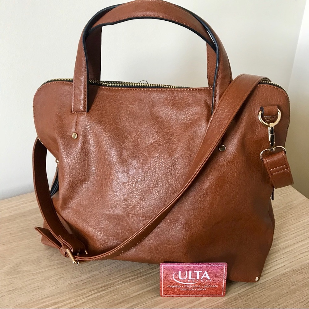 Zara Soft Crossbody City Bag, Brown